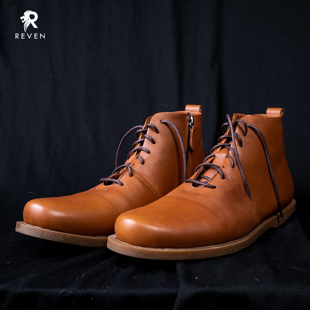 SEPATU FORMAL BOOTS PRIA KULIT ASLI TAHAN AIR REVEN JAGGER HIGH QUALITY LEATHER SHOES
