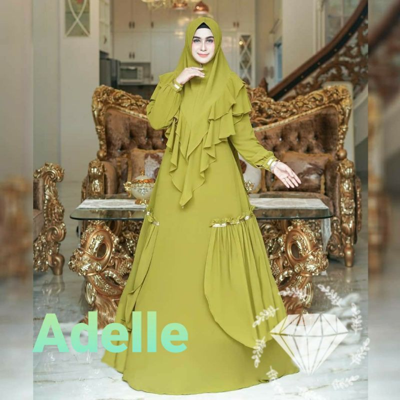 Baju Gamis Muslim Terbaru 2020 Model Baju Pesta Wanita kekinian Bahan Corneli Kekinian gaun remaja