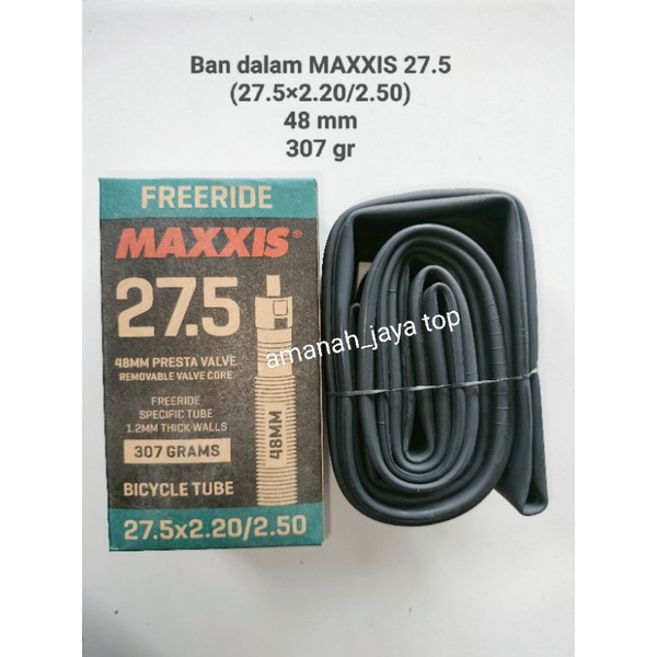 Ban dalam sepeda maxxis 27.5 inch (27.5x2.20/2.50) presta