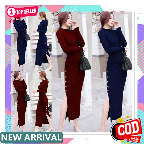 Best Seller Arsila Dress Bahan Katun Paris/ Dress Kekinian Model Terbaru 2022 Remaja / Midi Dress Ko