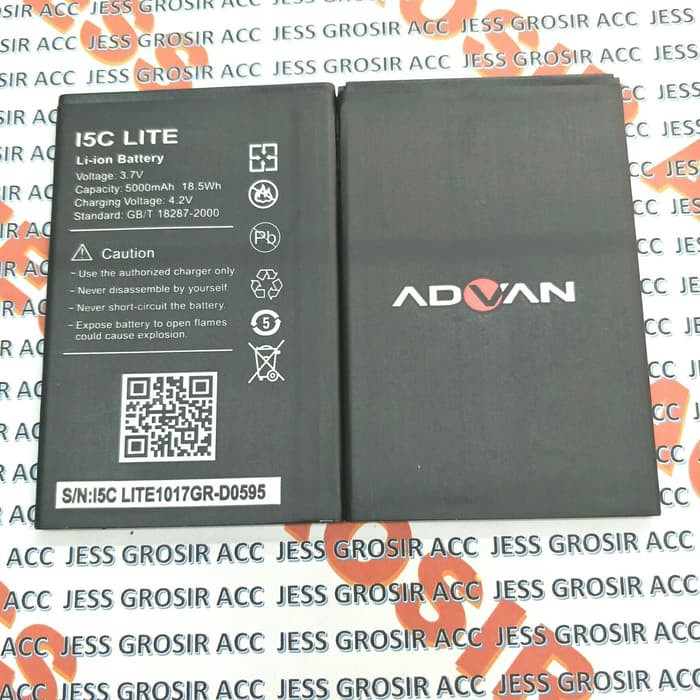 Baterai Battery Original Double Power ADVAN I5C Lite 5 inchi , i5C Duo