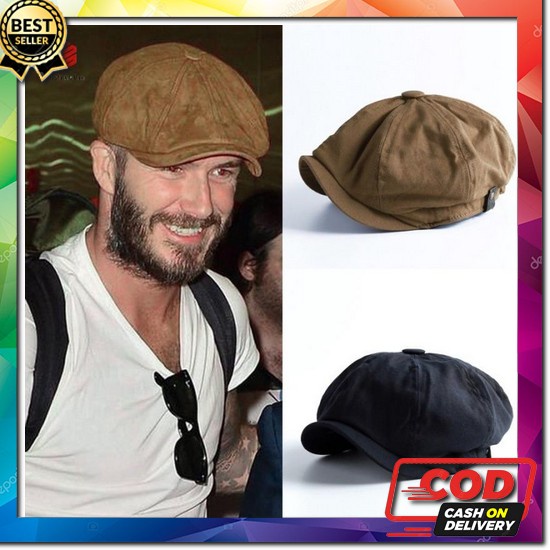 Topi Flat Cap Pria Topi Kodok / Flat Cap Hat / Topi Copet / Topi Pelukis / Topi Sutradara / Topi Pat
