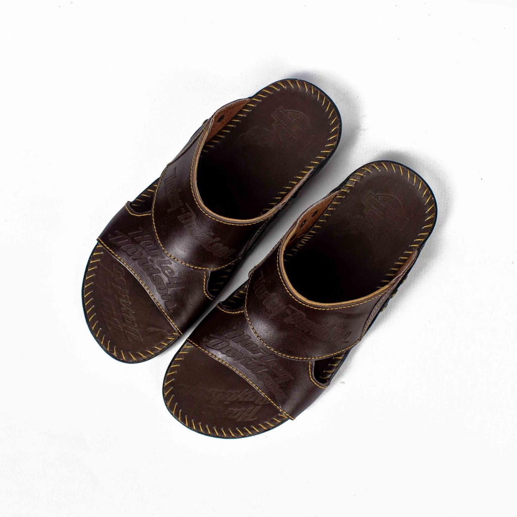 Sandal Kulit Asli Pria Harley HD SLOP CK