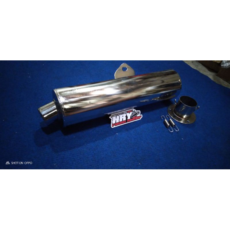 KNALPOT CKD CBU SATRIA FU KW SUPER dan adaptor D50mm