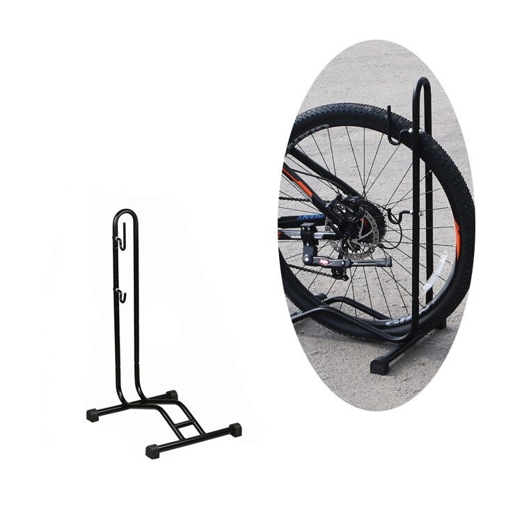 Stand Parkir Sepeda Bicycle Racks Floor Standing Bike Display - L150 - Black