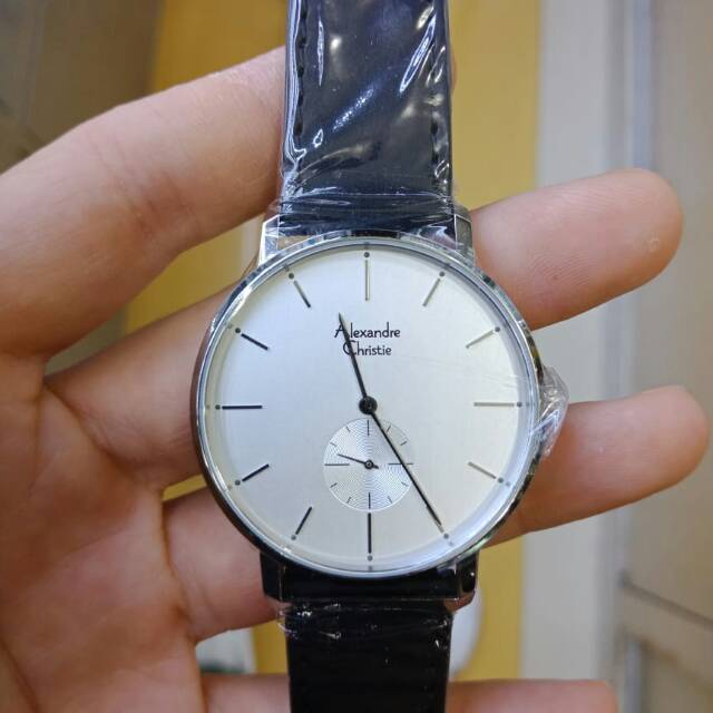 JAM TANGAN PRIA ALEXANDRE CHRISTIE  AC 8572 silver black