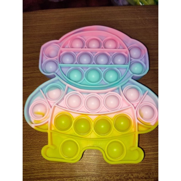 《READY STOCK 50+ JENIS》 Mainan Anak Pop it Fidget Unicorn Rainbow Versi 1-Robot pastel