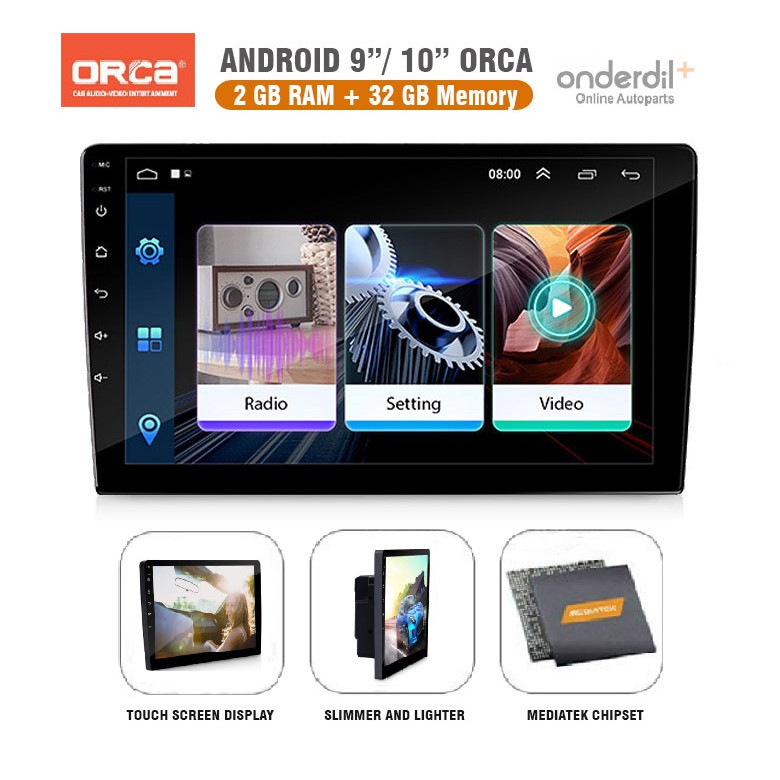 Head Unit Android 10" ORCA ADR-1088