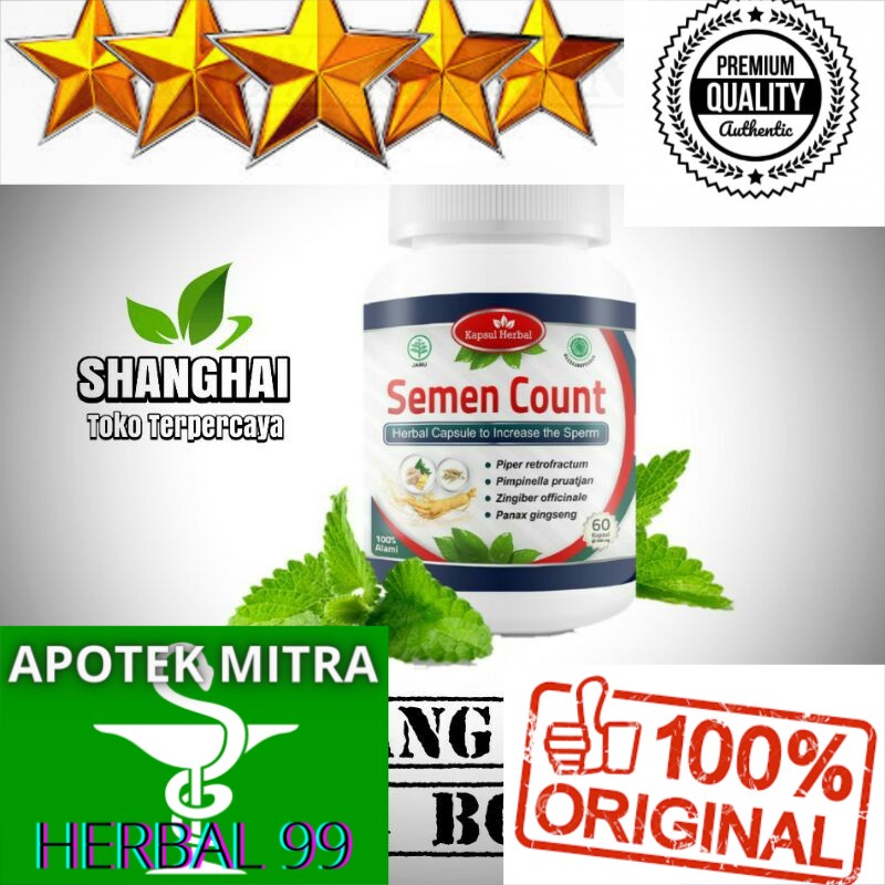 100% ASLI Semen count Obat Penyubur Pria Mandul Pengental Sperma Encer Menambah Sperma Herbal obat k