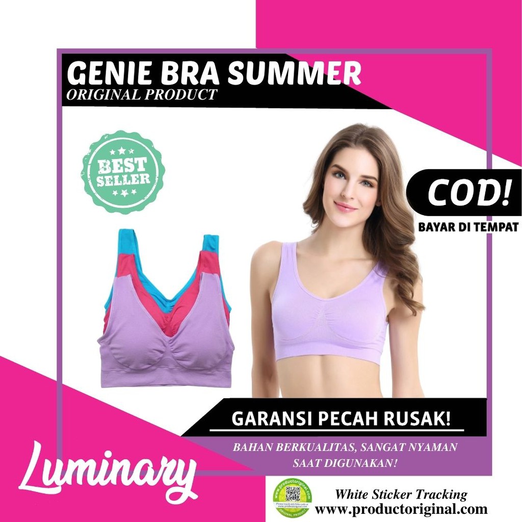 GENIE BRA SUMMER ORIGINAL JAPAN BH TANPA KAWAT BRA WANITA TANPA KAWAT BRA IMPORT PAKAIAN DALAM