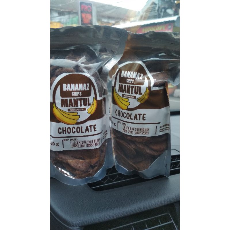 

Bananaz Chips Mantul rasa CHOCOLATE