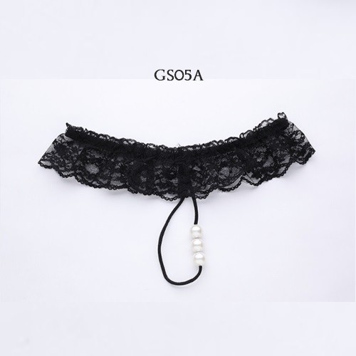 [READY STOCK] CELANA DALAM WANITA SEXY G-STRING SEKSI PEARL HITAM GS05A