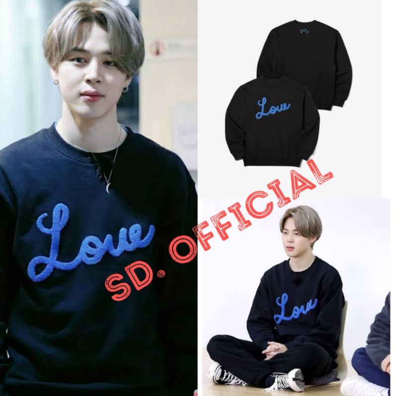 Sweater Basic BTS JIMIN LOVE SABLON FREE Foto