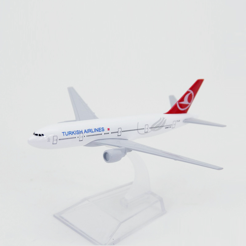 Boeing 777 Model Pesawat Airline B777 Die Cast Bahan Metal Alloy Ukuran 16CM