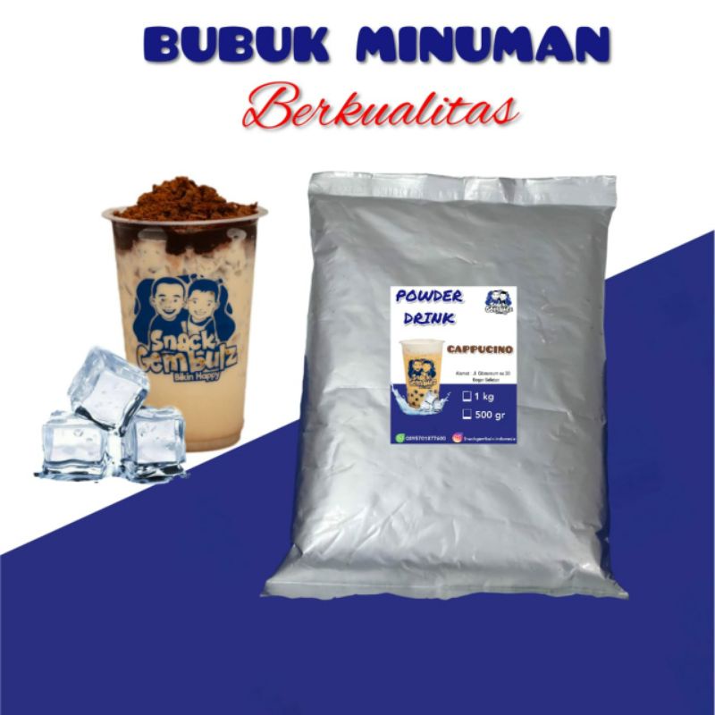 

Cappucino/1000gram/500gram/Serbuk/Powder/Bubuk Minuman Rasa Kekinian