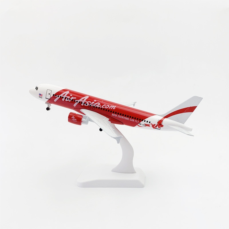 Airasia Airbus 320 Model Pesawat Terbang A320 Bahan Alloy Untuk Koleksi