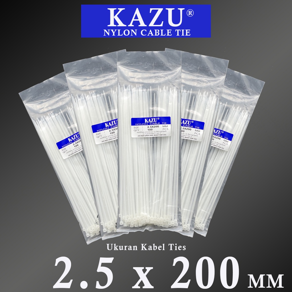 Kabel Ties 20cm isi 100pcs Cable Ties 20cm Kabel ties 2.5x200mm