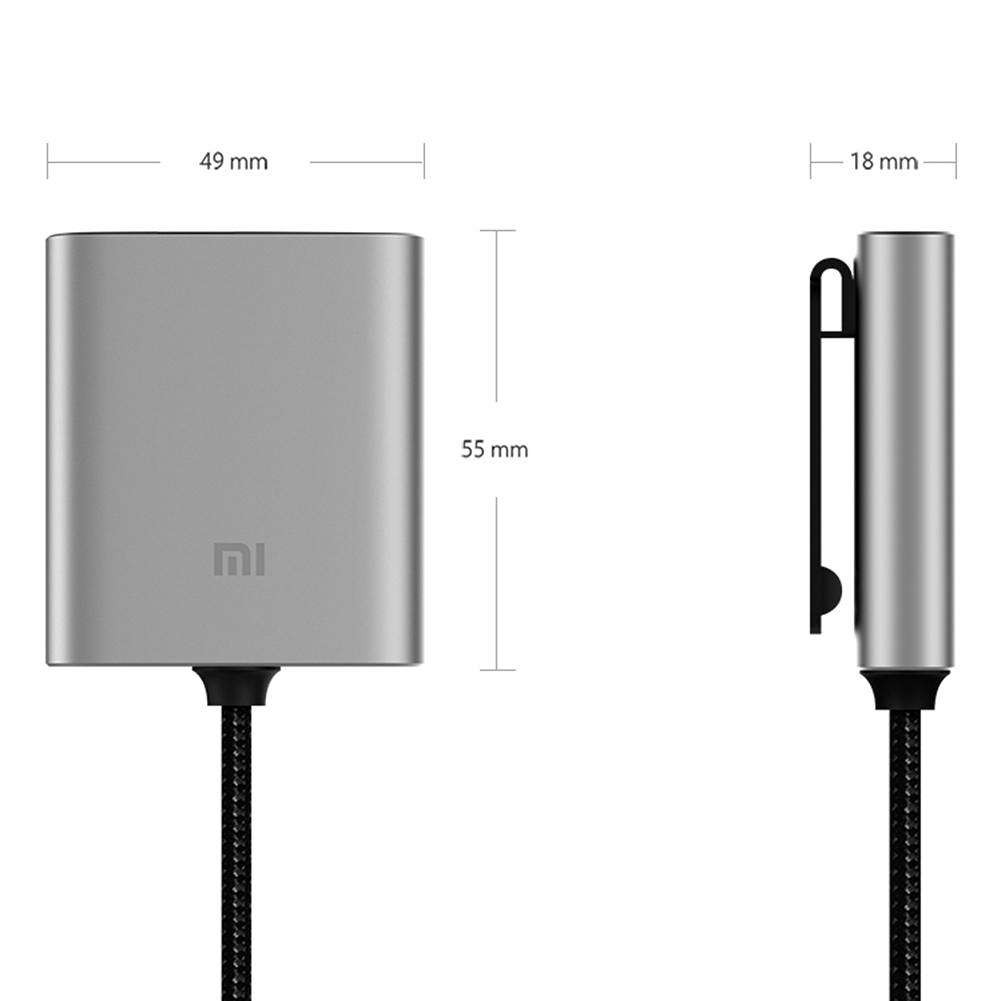 XIAOMI Car Charger Extended Hub Fast Charging Original100%