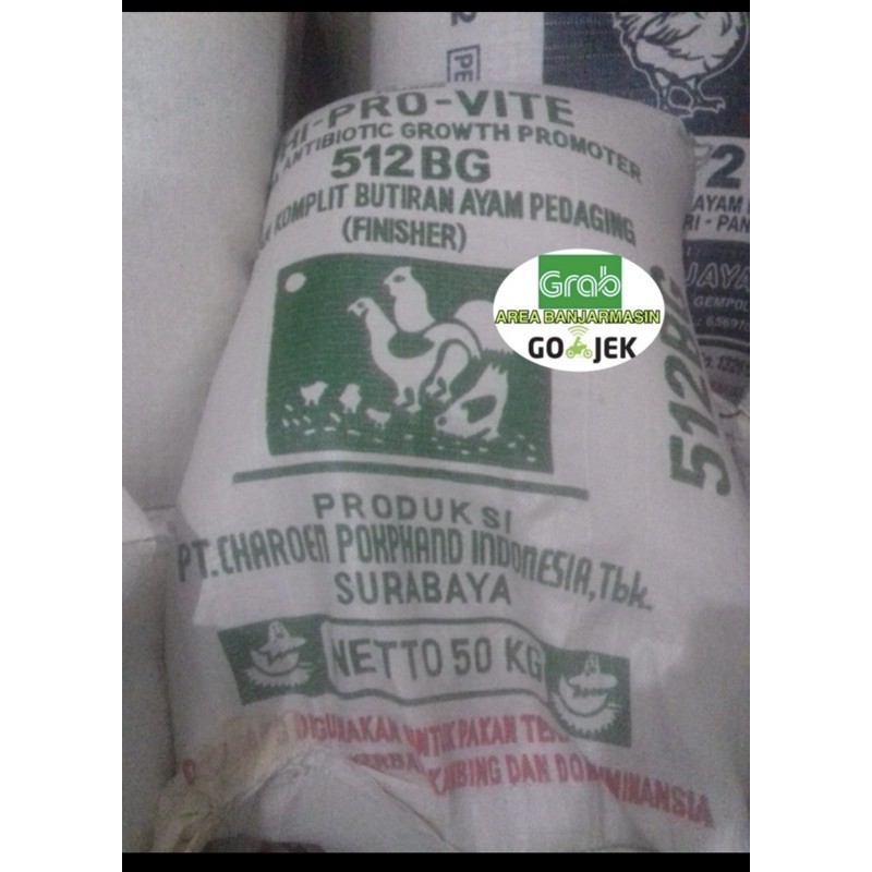 Butiran ayam pedaging 512BG 50kg - pakan ayam 512 BG 50 kg - makanan ayam ternak