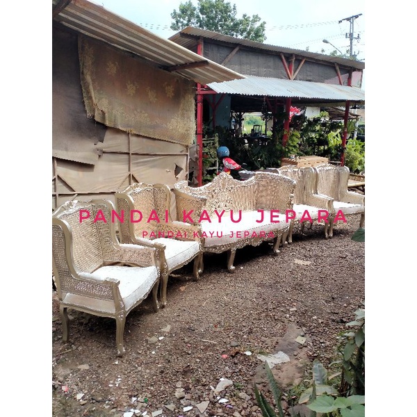 kursi pelaminan rotan ukiran kursi pengantin kayu jati