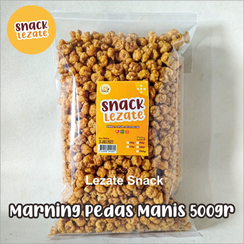 

Sedap Snack - Marning Pedas Manis 500gr Kiloan Murah Gurih Renyah / Marning Jagung Pedas Manis / Marneng Jagung Marning Pedas Manis