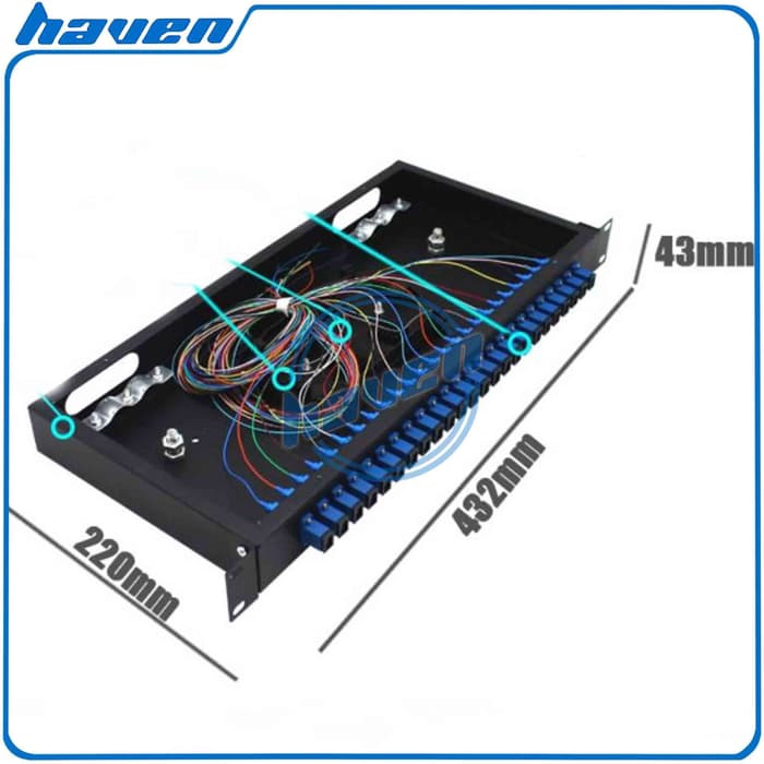 OTB 24 CORE SC UPC SINGLE MODE / ODF FTTH / FIBER OPTIC TERMINAL BOX