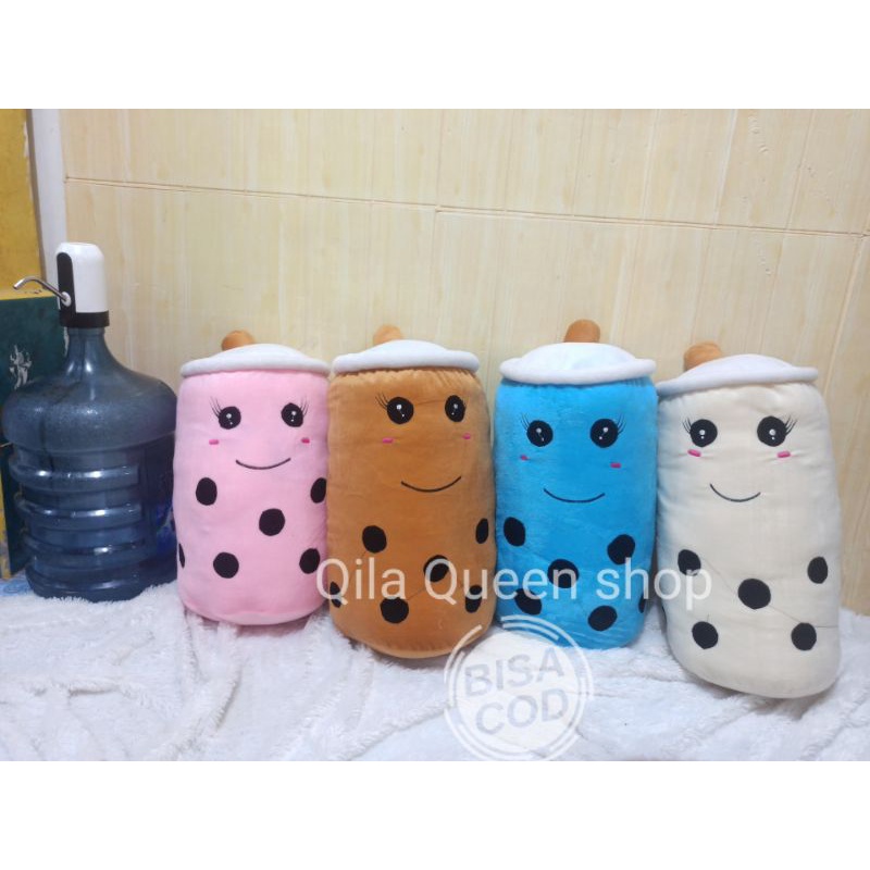 BONEKA BOBA JUMBO, milk tea, brown sugar, matcha bantal GALON