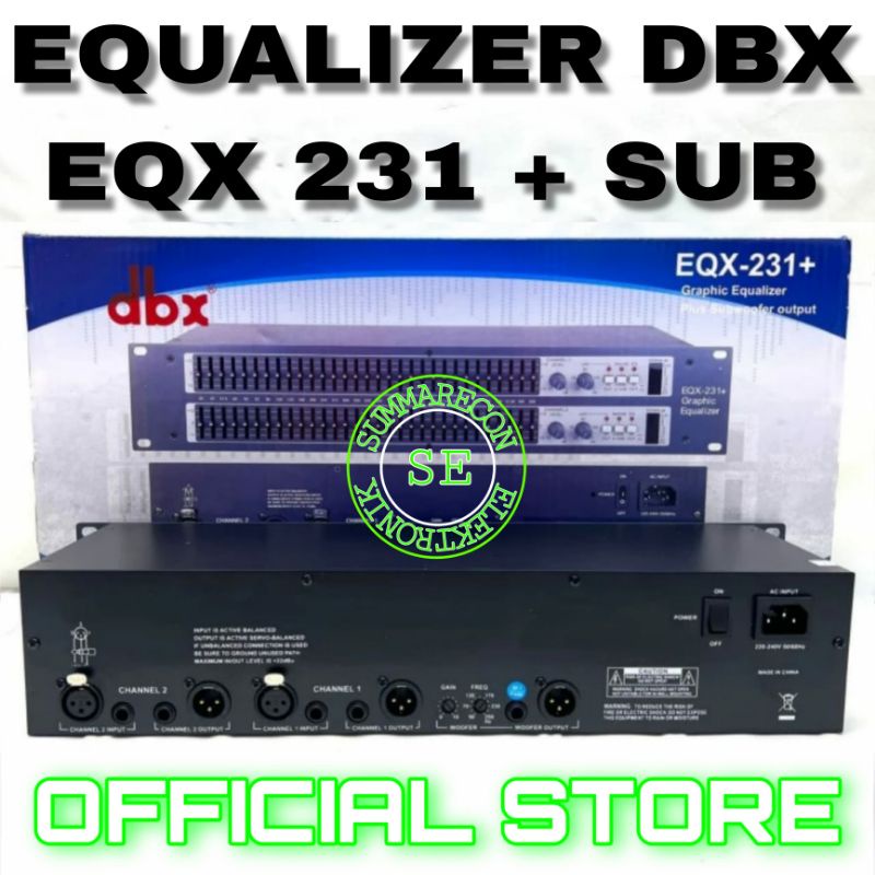 equalizer dbx 231 subwoofer equalizer dbx eqx 231 sub