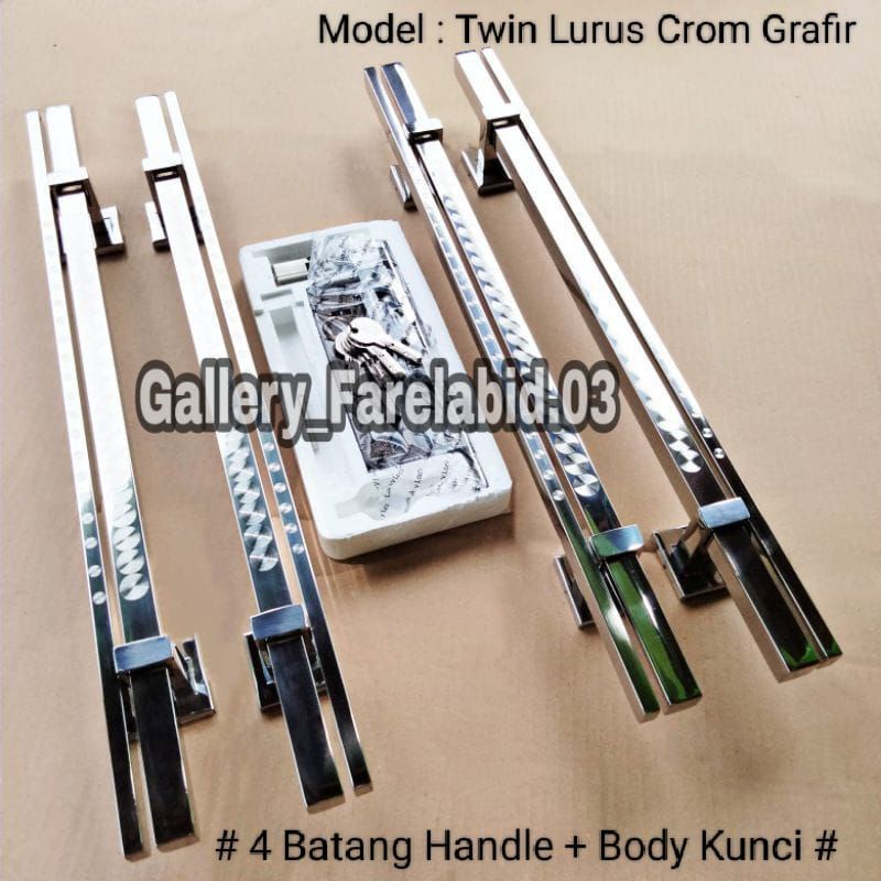 Full Set Handle Pintu Rumah Stainless Steel Grafir 80 Cm Set Body Kunci Gagang Pintu Rumah Modern Mewah 60 Cm Set Bodi Pelor Pegangan Pintu Kupu Tarung Besar 45 Cm Tarikan Pintu Rumah Utama Minimalis 33 Cm