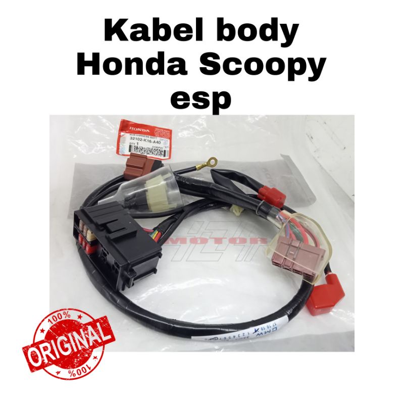 Kabel Cabel Body bodi Honda Scoopy Esp ISS High Quality 32102-K16-A40