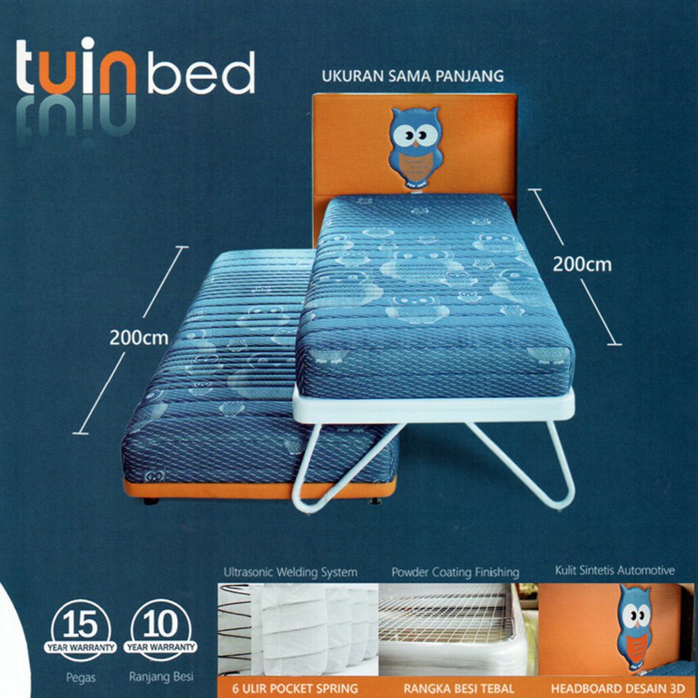 Quantum Tu In Bed-120x200 Springbed (Full Set)