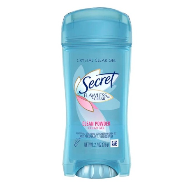 Secret Outlast Clear Gel Deodorant - CLEAN POWDER (76g)
