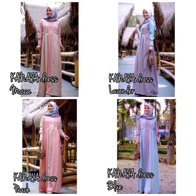 KANAYA muslimah dress daily wear dlovera delovera gagil