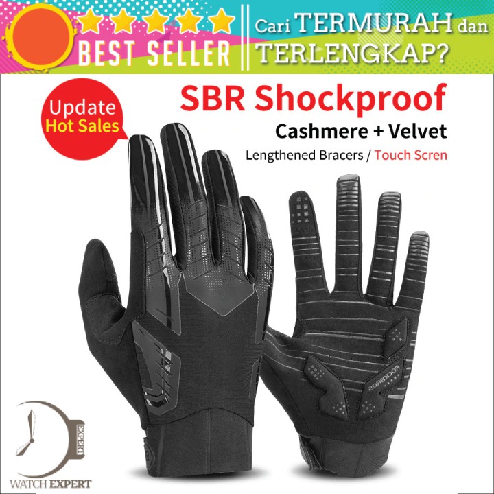 BAYAR DI TEMPAT Sarung Tangan Sepeda Full Finger Touchscreen Windproof Size XXL