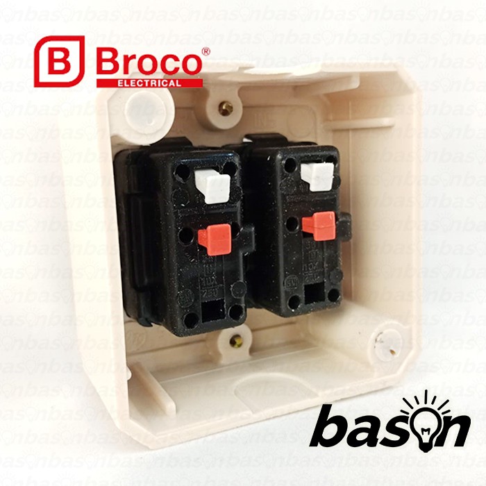 BROCO 16220 New Gee Double Switch Outbow - Saklar Seri