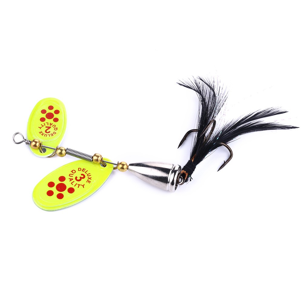 HENGJIA New Colorful Spoon Umpan Pancing Spinner Sequin Payet Fishing Lure Swimbait Ikan Bass Tackle