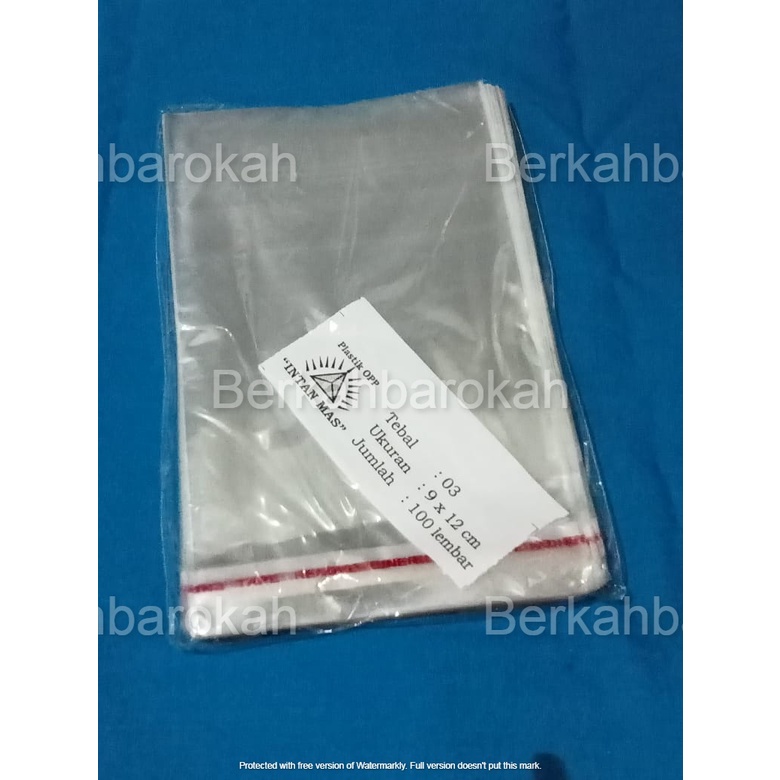 

Plastik OPP 9x12 cm Seal/Lem