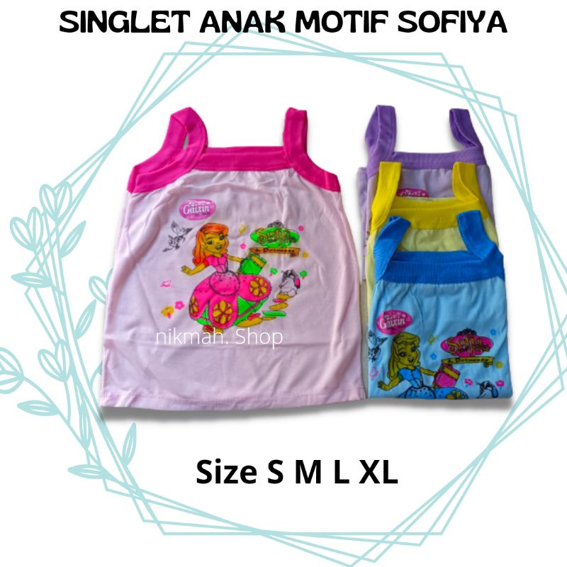 SINGLET ANAK MOTIF SOFIYA