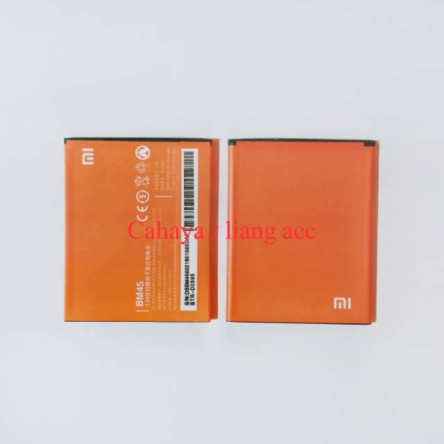 BATERAI XIAOMI REDMI NOTE 2 BM45 ORI