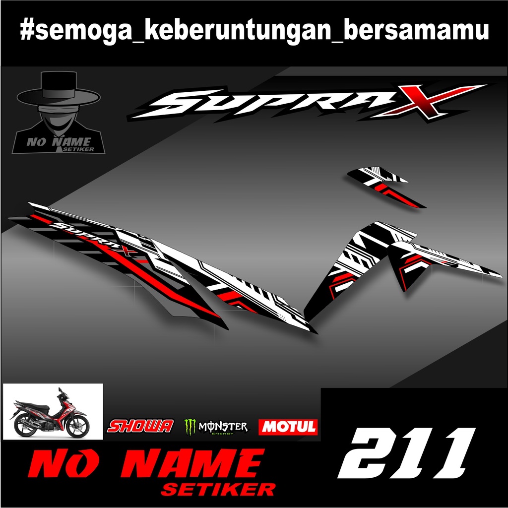 Striping List Variasi Supra X 125 (211)- Striping List Motor Supra