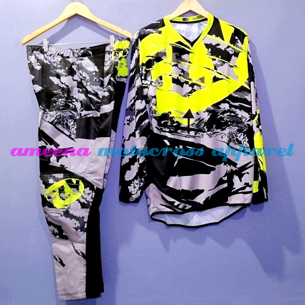 Jerseyset Motocross - Jersey Trail Cross - Gearset Motocross - Jersey &amp; Celana  Fullprint - 033