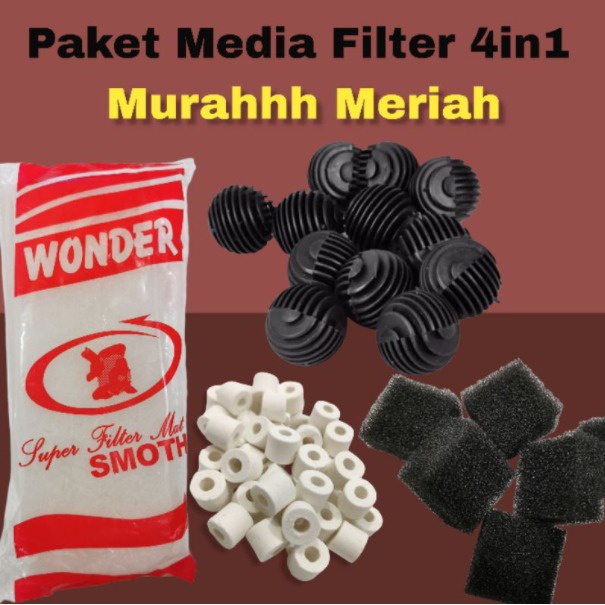 Paket Media Filter Aquarium Murah Meriah