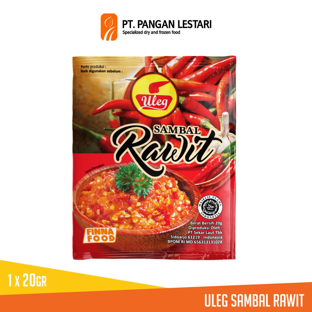 Uleg Sambal Rawit 20gr 1 Pack Isi 20 Sachet Shopee Indonesia