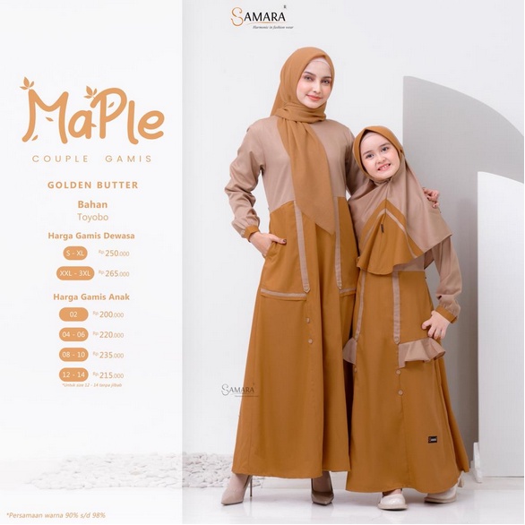 Sarimbit Couple Keluarga terbaru Maple Gold  2023