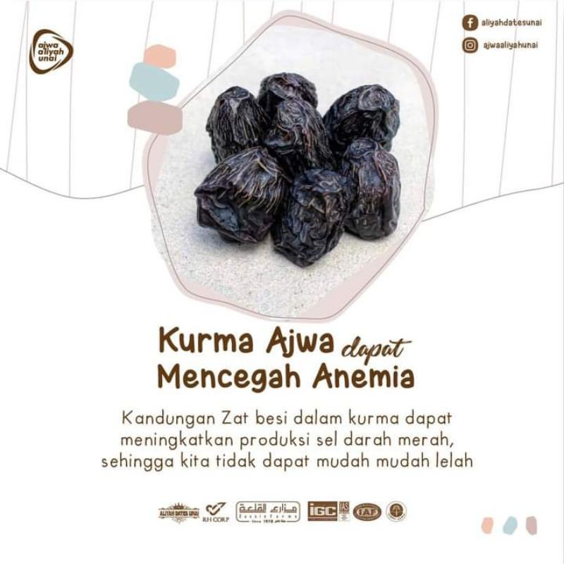 

kurma ajwa aliyah organic premium