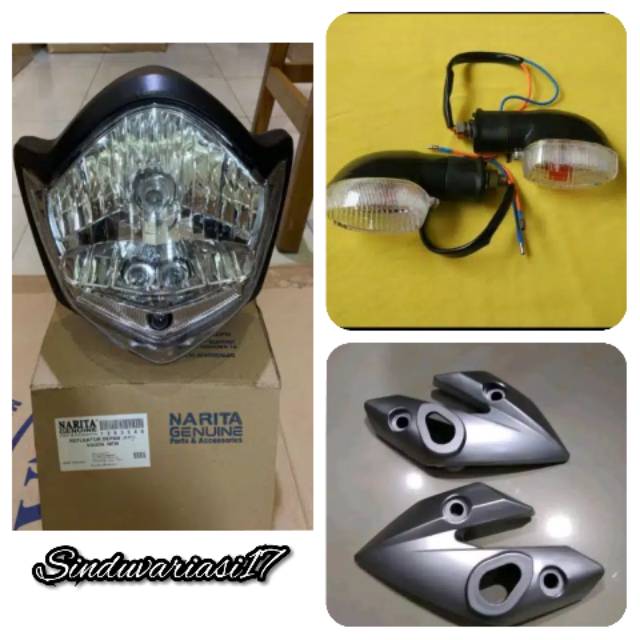 Satu Set Lampu Depan Vixion Old + Kupingan Vixion Old + Sen Vixion Lama