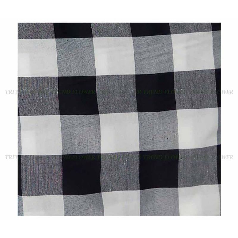 kain bali poleng motif kotak.kotak hitam/putih