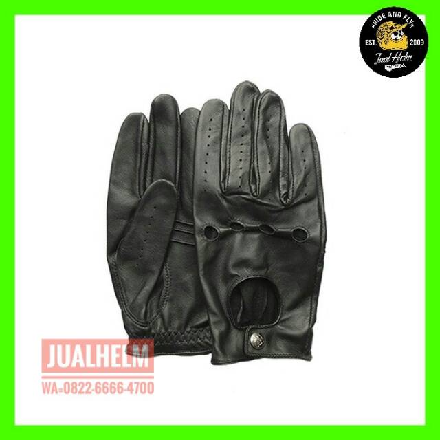 Sarung Tangan Motor/Sarung Tangan Kulit/Caba Element F Hitam