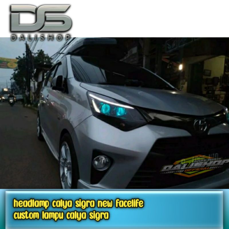 headlamp calya sigra new facelife custom lampu calya sigra