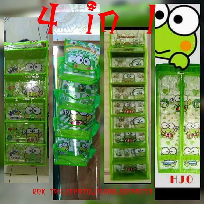 Rak gantung 4in1 sepatu tas jilbab kosmetik Shopee Indonesia Rak gantung 4in1 sepatu tas jilbab kosmetik Shopee Indonesia